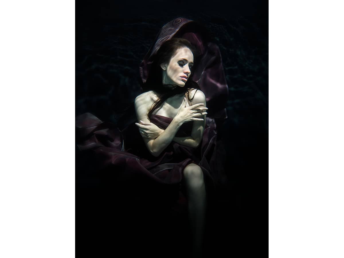 Underwater model shooting with Kseniya Arhangelova.